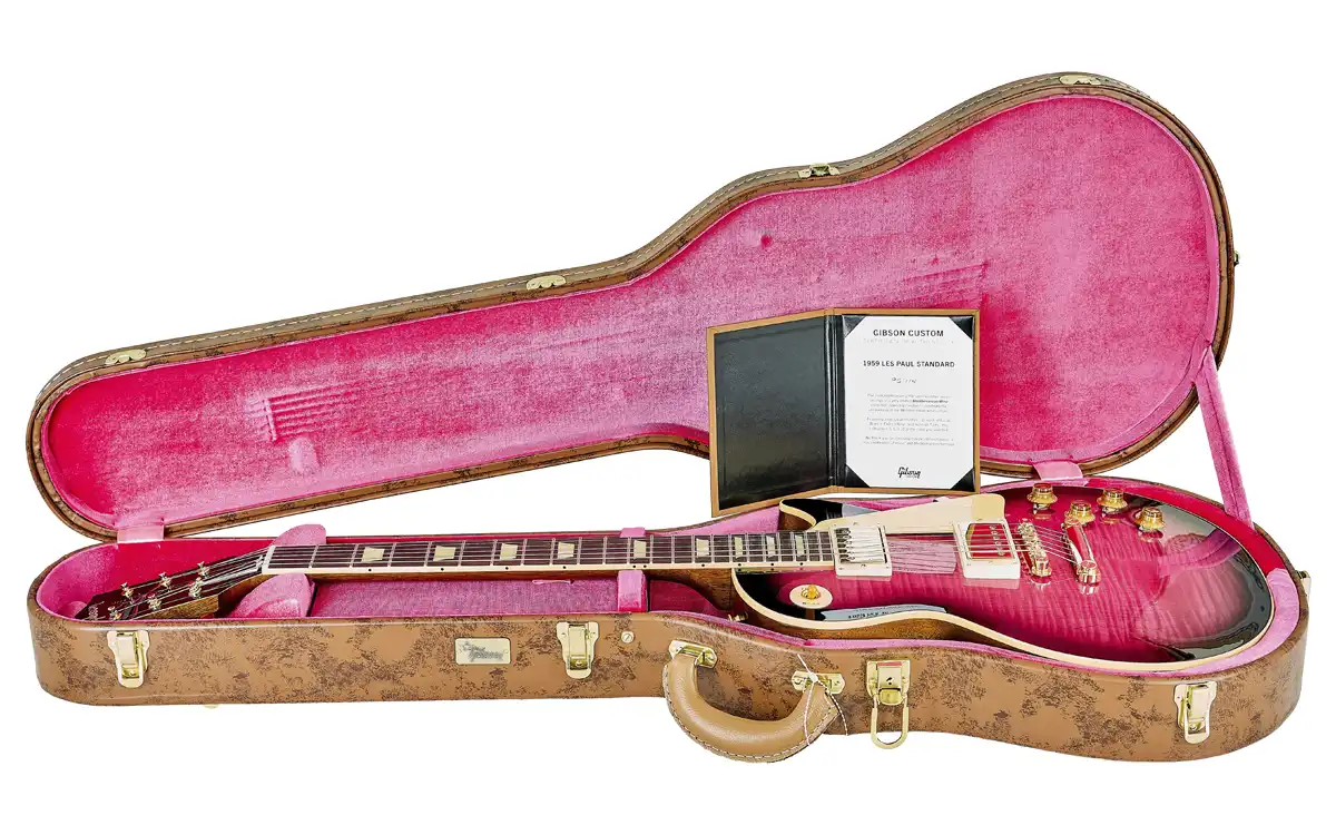 Gibson Custom Les Paul Standard 1959 Gloss Tinto Wine Burst