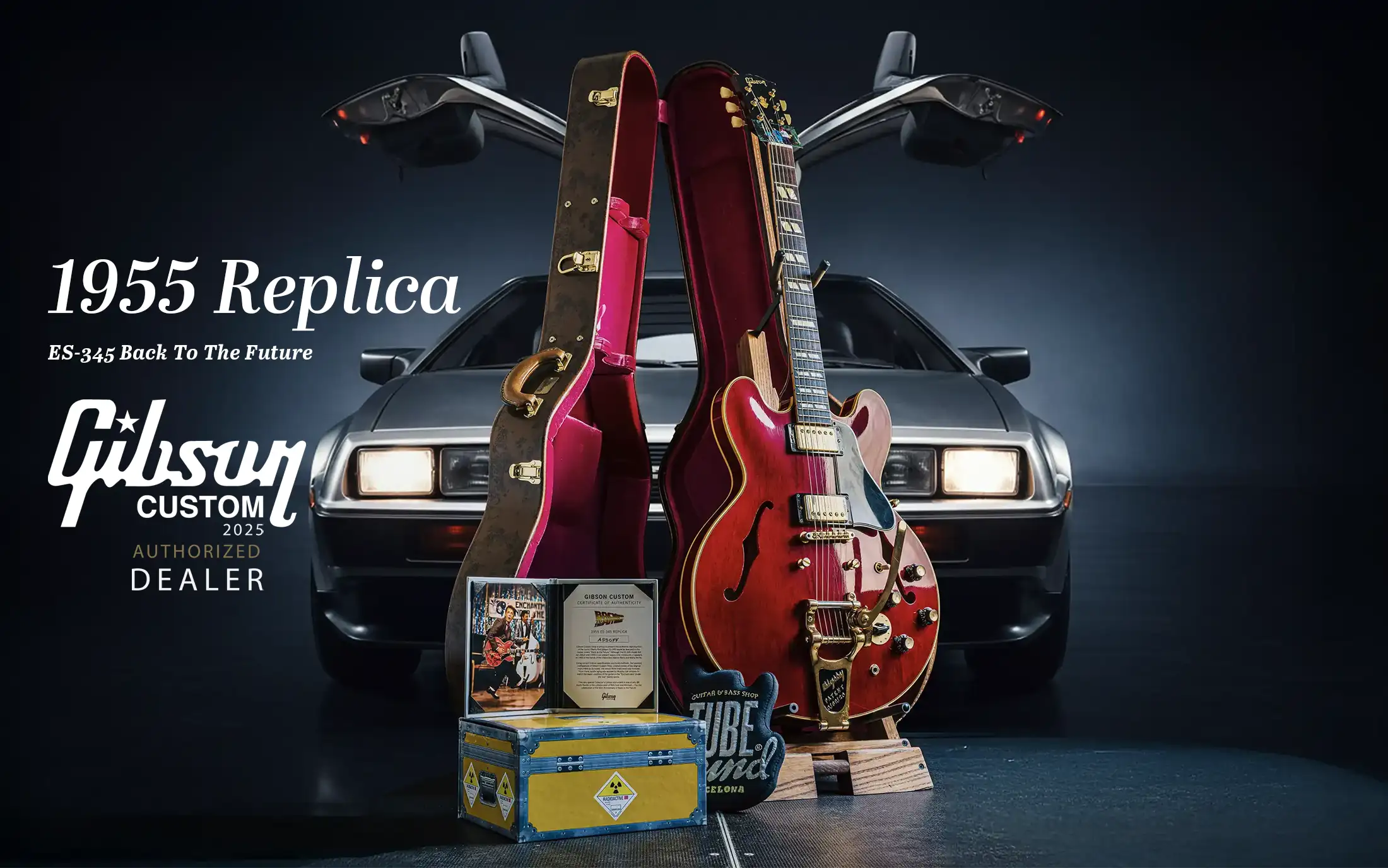 Gibson Custom ES-345 Back To The Future 1955 Collector Edition Cherry Red