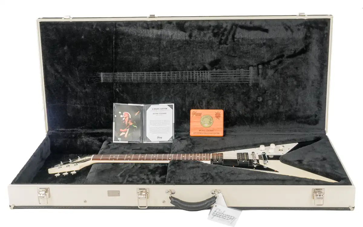 Gibson Custom Les Paul Custom Mick Ronson 1968 Collector's Edition Ebony Antique Natural