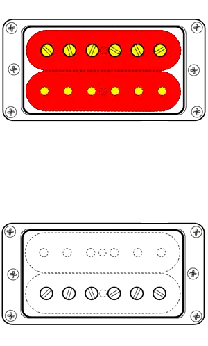 Pastilla de Mástil en Humbucker