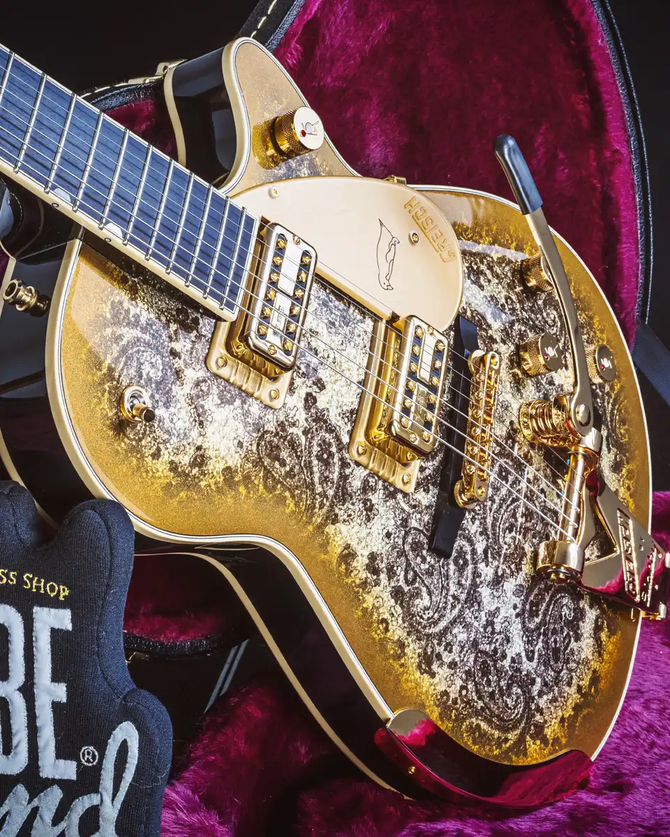 Gretsch G6134TG Ltd. Ed. Paisley Penguin String-Thru Bigsby Gold Paisley